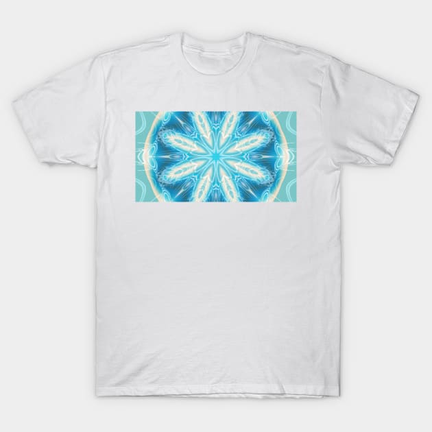 Blue star Mandala #2 T-Shirt by Edward L. Anderson 